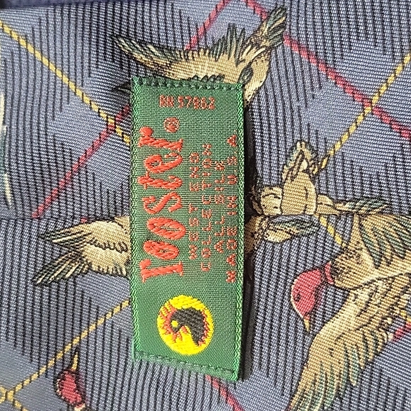 Vintage Rooster 🐓 brand mens neck tie. 58 in Length, made in the USA - Picture 4 of 4